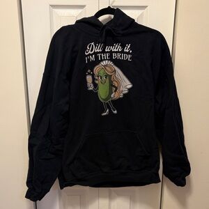 Gildan Black Hoodie - Dill with it, I'm the Bride